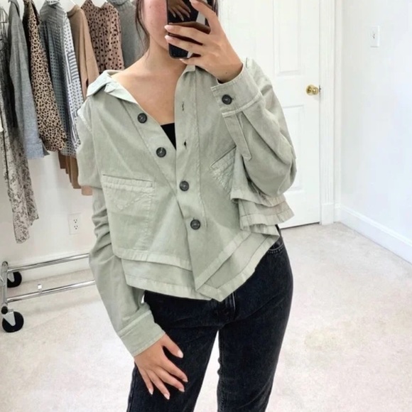 Anthropologie Hei Hei Renley Handkerchief Jacket Size Large - Picture 11 of 11